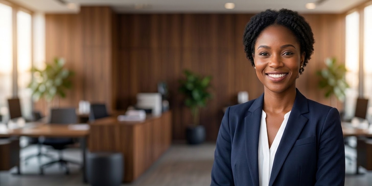 Professional smiling
